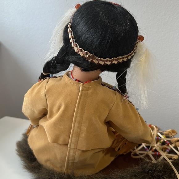 Native American Indian Porcelain Doll Collectible - Picture 6 of 14